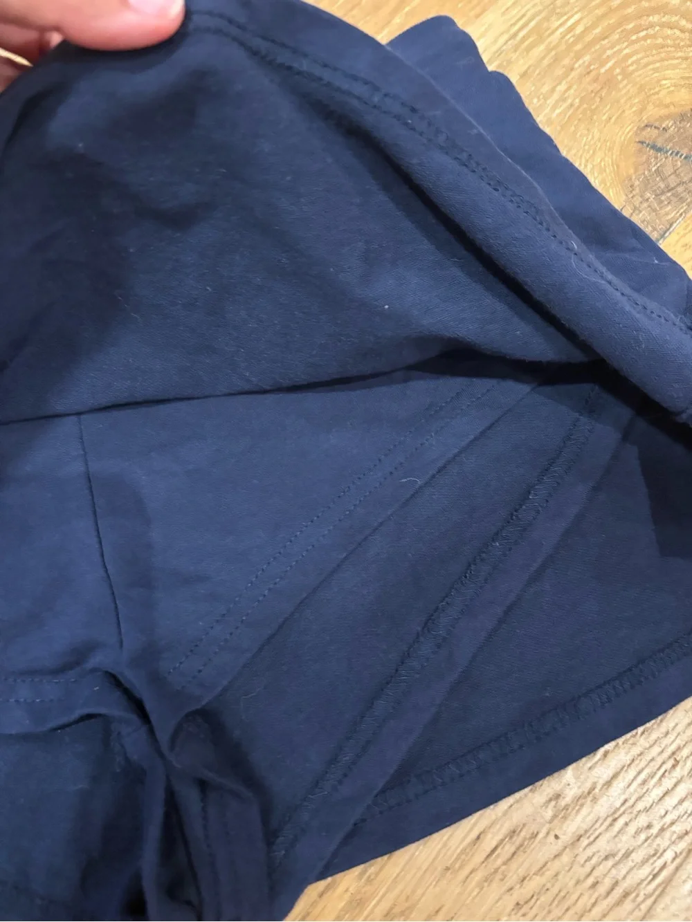 Edikted Navy Blue Mini Skirt with Drawstring